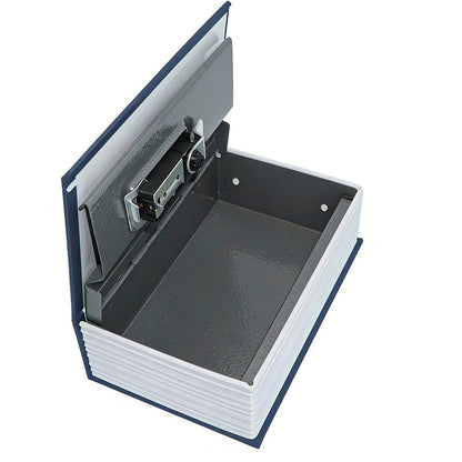 Fake Book Safe with Combination Lock Book Safe Lock Box for Cash Jewellery-Blue