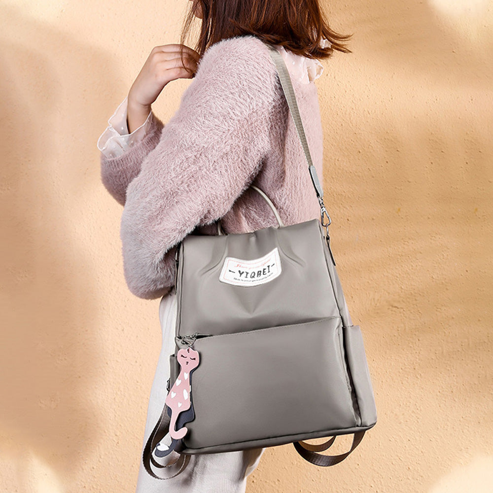 Large Capacity Anti-theft Backpack Multifunctional Travel Bag Khaki