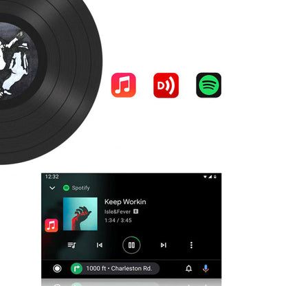 2 in-1 Wireless WiFi CarPlay Adapter Plug and Play Bluetooth Android Auto Car Dongle Connect Box