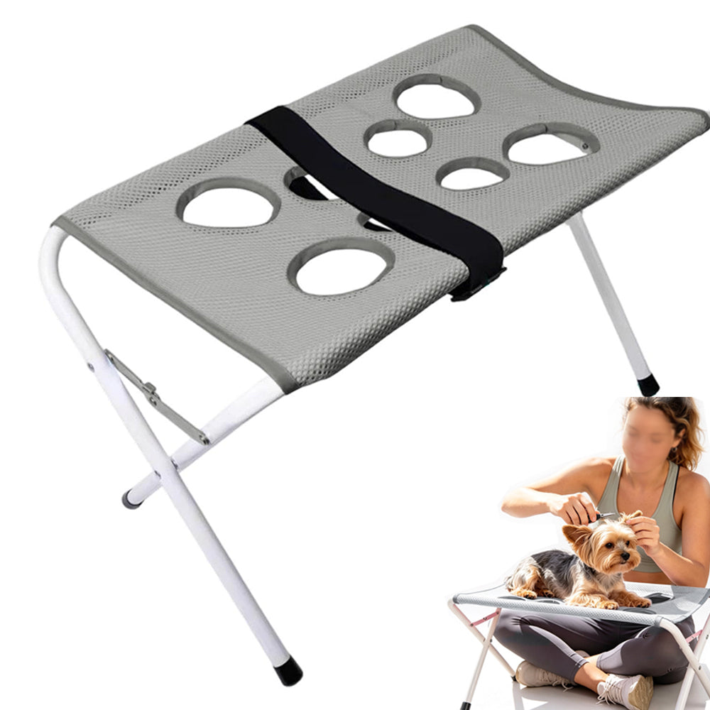 Pet Grooming Hammock Bathing Restraint Bed for Claw Car - Grey