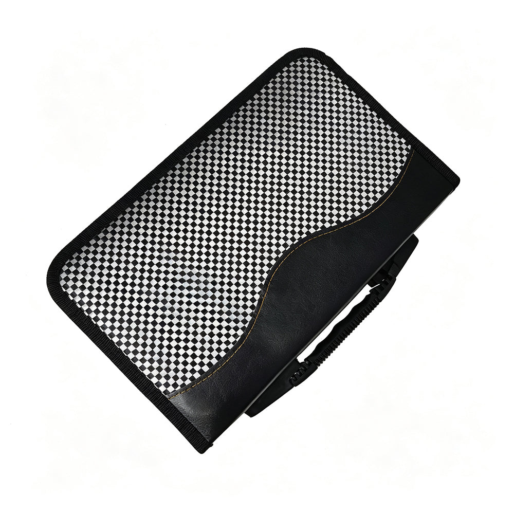 128 Capacity CD DVD Storage Binder Disc Plaid Storage Case