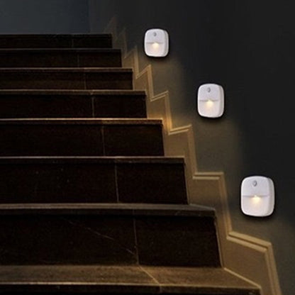 8pcs Motion Sensor Closet Lights Indoor Stair Lights Cordless LED Step Night Light for Under Cabinet Hallway-Warm White