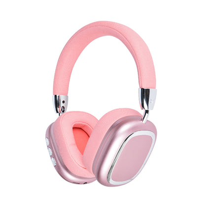 Bluetooth 5.3 Wireless Headphones Stereo Earphones Over Ear Headset Pink