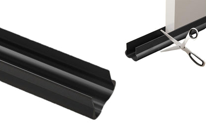 93CM Under Door Seal Door Draft Stopper - Black