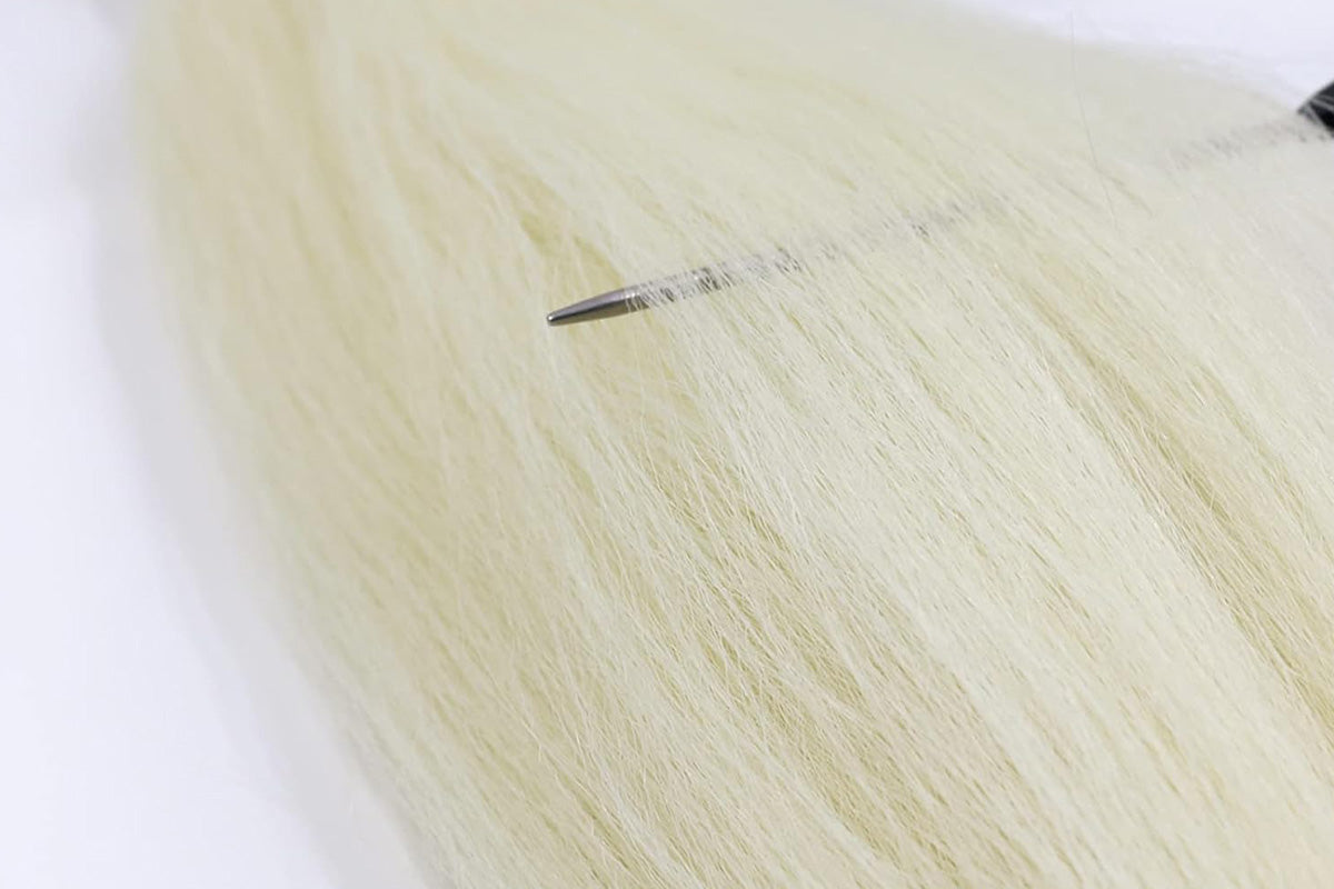 4Pcs Pre Stretched Hair Extensions Synthetic Hair Extension for Cosplay-Beige