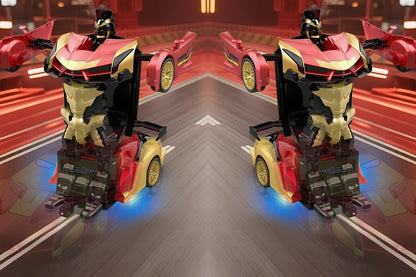 Transform Remote Control Cars Cyber Truck Remote Control Car with Light Effect-Steel?Hero