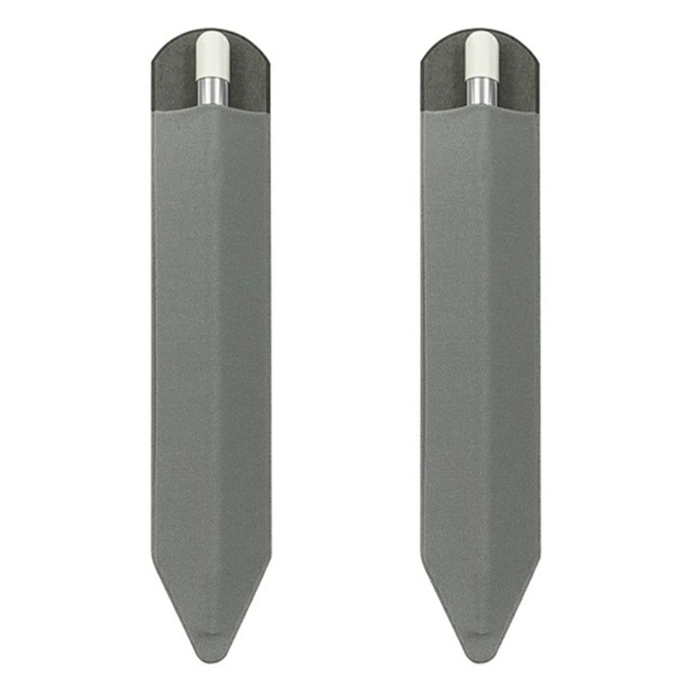 2Pcs Stylus Holder Adhesive Pen Sleeve for Apple Pencil Capacitive Pen-Grey