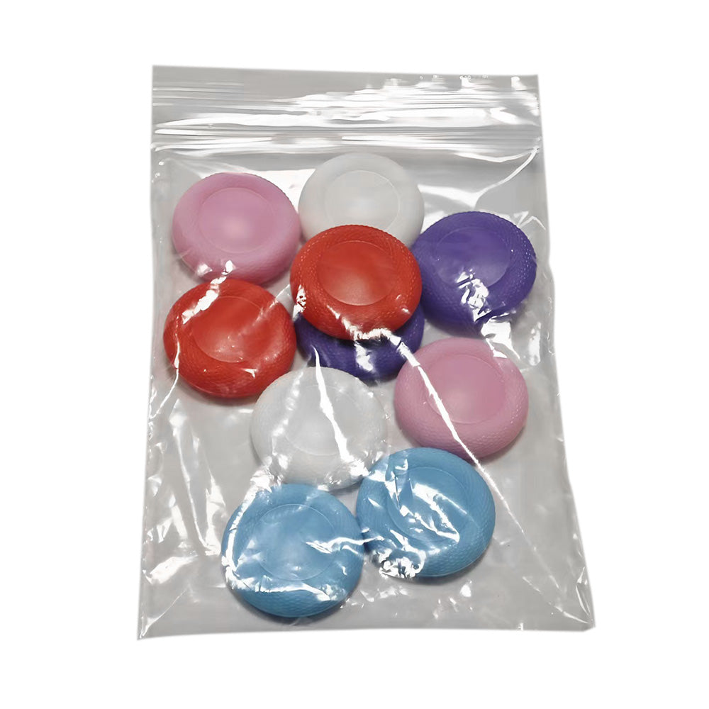 10 Pack TPU Thumb Grip Caps for PS4 and PS5 Controller Joysticks - Mixed Color