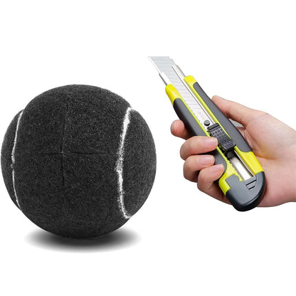 4PCS Walker Tennis Balls Universal Precut Glide Balls For Furniture Legs Walker-Black