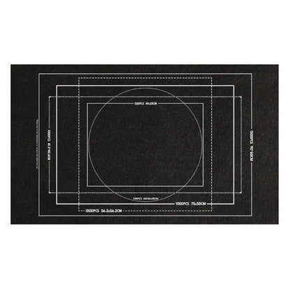 Roll Up Jigsaw Puzzle Mat with 4 Sorting Trays Portable Puzzle Storage Saver Pad for 500- 1500 Pieces Jigsaw Black
