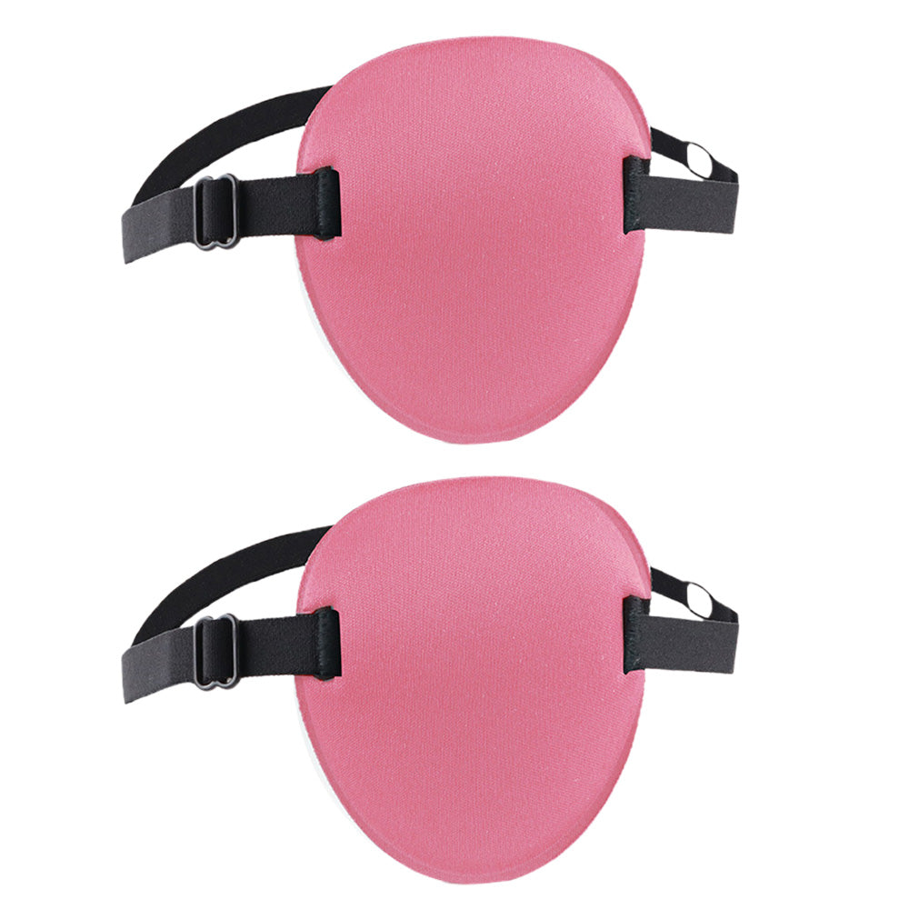 2Pcs Set Eye Patch Adjustable Single Eye Mask for Left or Right Eye Pink
