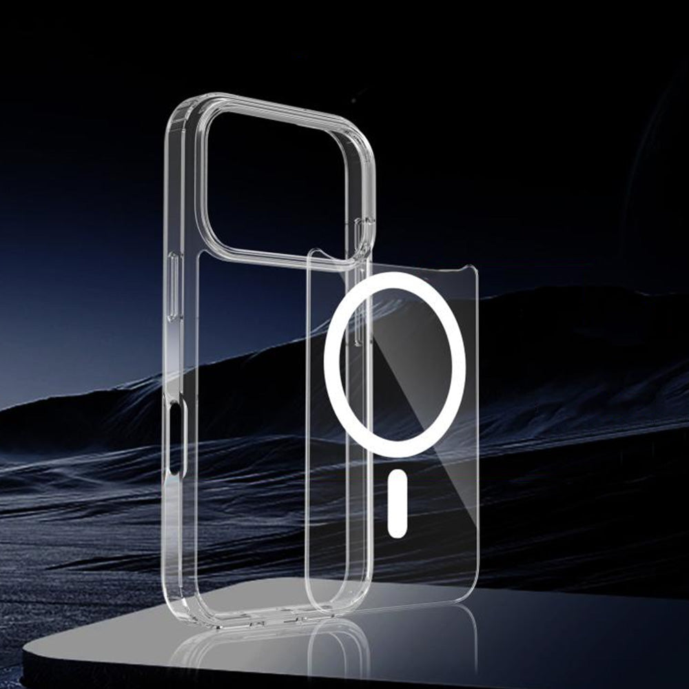 Magnetized MagSafe Phone Case ¨C Shockproof Matte Protective Cover for iPhone 17 Pro Max and 17 Air Transparent