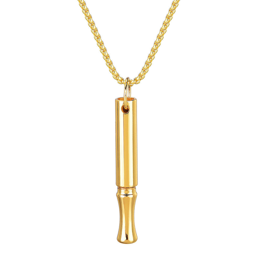 Mint Breathing Necklace with Fidget Ring for Stress Anxiety and Mindful Breathing-Gold