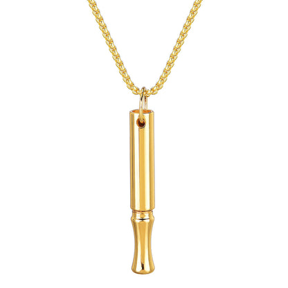 Mint Breathing Necklace with Fidget Ring for Stress Anxiety and Mindful Breathing-Gold