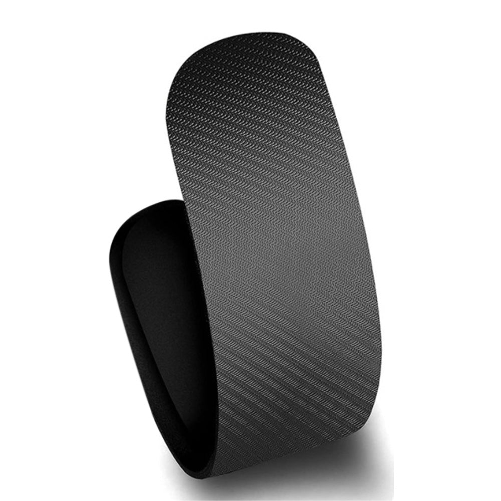3Pcs Gaming Mouse Pad Mouse Pad with Wrist Rest Circle Curved Ergonomic Mousepad-Black