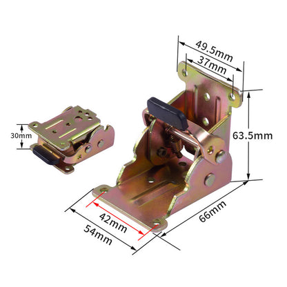 4Pcs Self Locking Folding Hinge for Tables Chairs and Workbenches-Gold