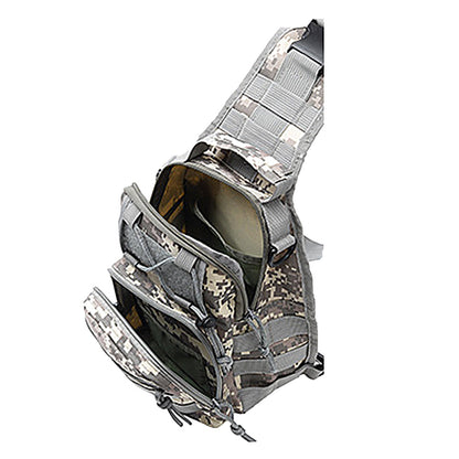 Outdoor Sport Chest Bag Sling Shoulder Bag for Men Gray