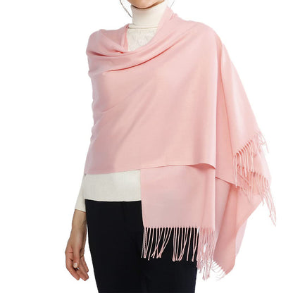 Winter Scarf for Women Shawls Wraps for Evening Dresses Large Warm Soft Scarves-Pink