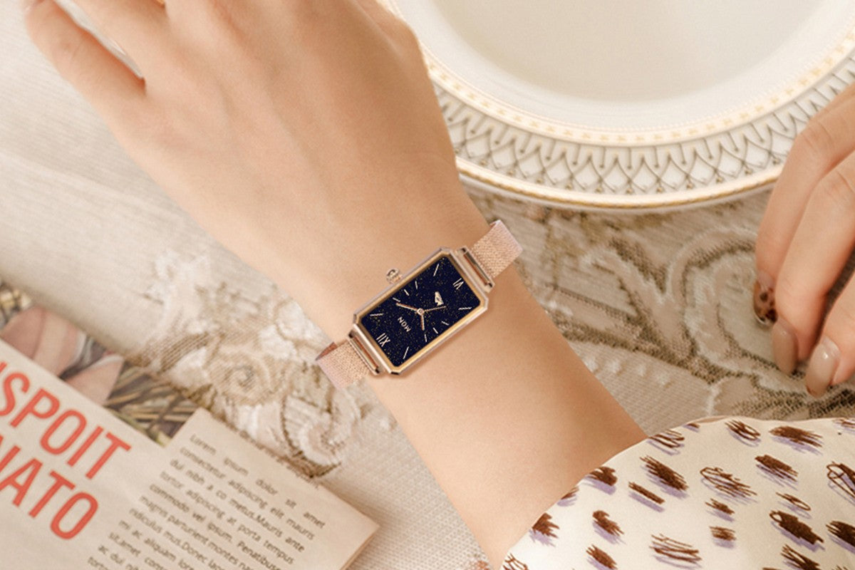 Smart Watch Women Fitness Tracker Sport Bracelet for Android iOS Phones-Gold