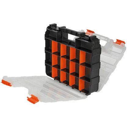 34 Grid Double Sided Tool Organizer Box for Screws Nuts - Orange