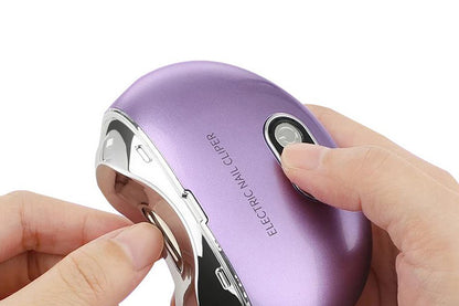 Electric USB Automatic Nail Clipper - Purple