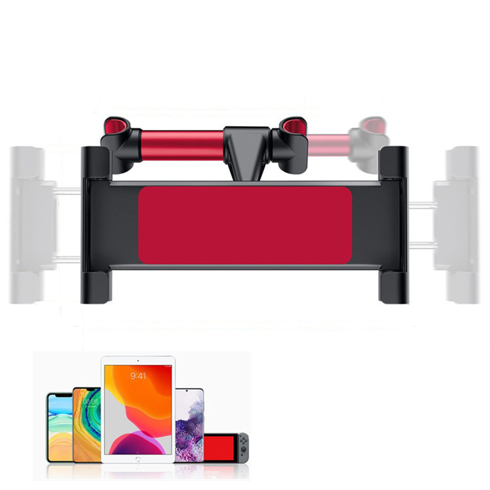 Universal Car Headrest Tablet Holder Rotating Mount for Phones Tablets Red