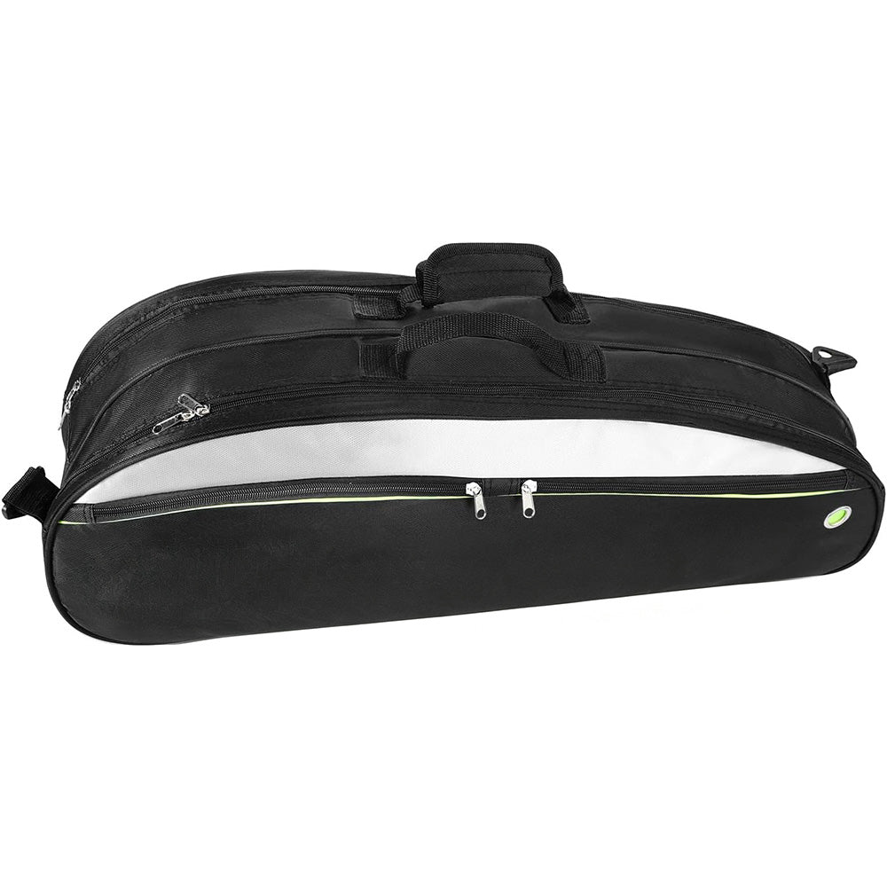 Badminton Bag for 4 to 6 Rackets with Shoe Compartment - Black