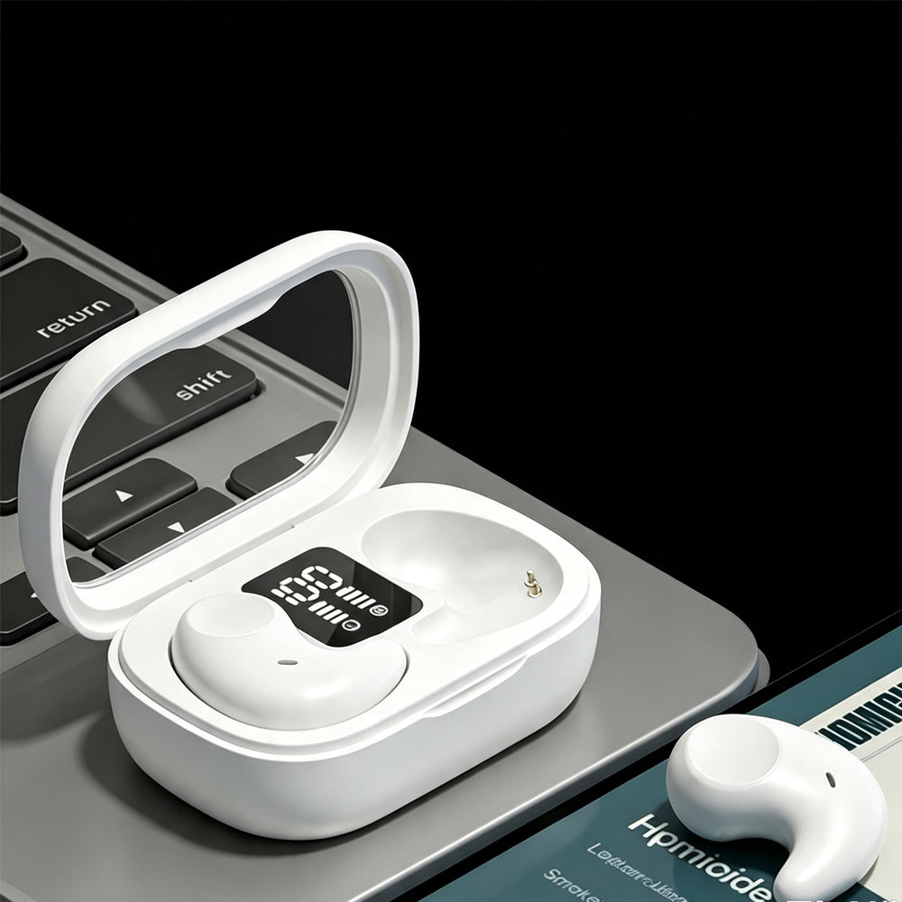 Sleep Earbuds Bluetooth 5.3 In Ear Headphones for Sleeping - White