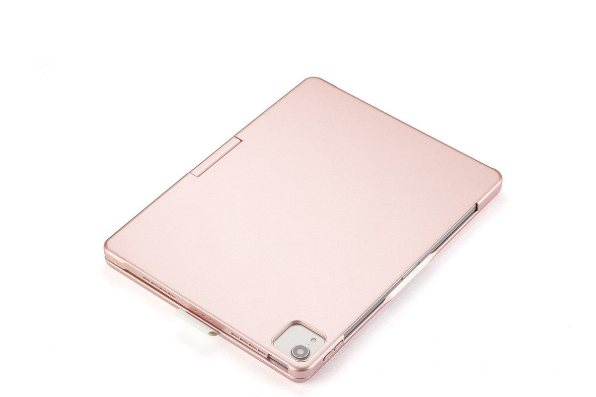 360-degree Rotatable Keyboard Case for iPad 11th Air 11 inch Air 13 inch with TouchPad -Rose Gold A11