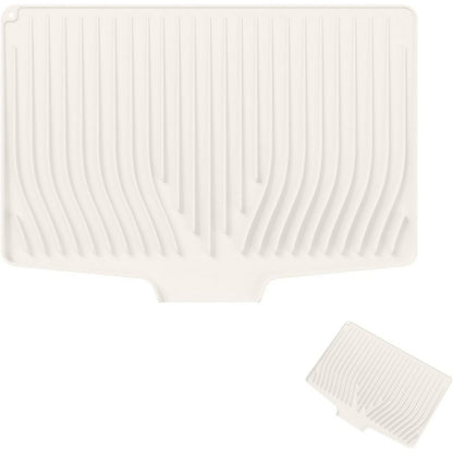 Silicone Dish Drainers Mat Non-Slip Dish Drying Tray for Kitchen Counter-Beige