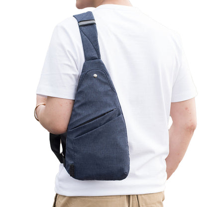 Anti-theft Chest Pack Crossbody Shoulder Bag Sling Chest Bag for Travel Sports Blue
