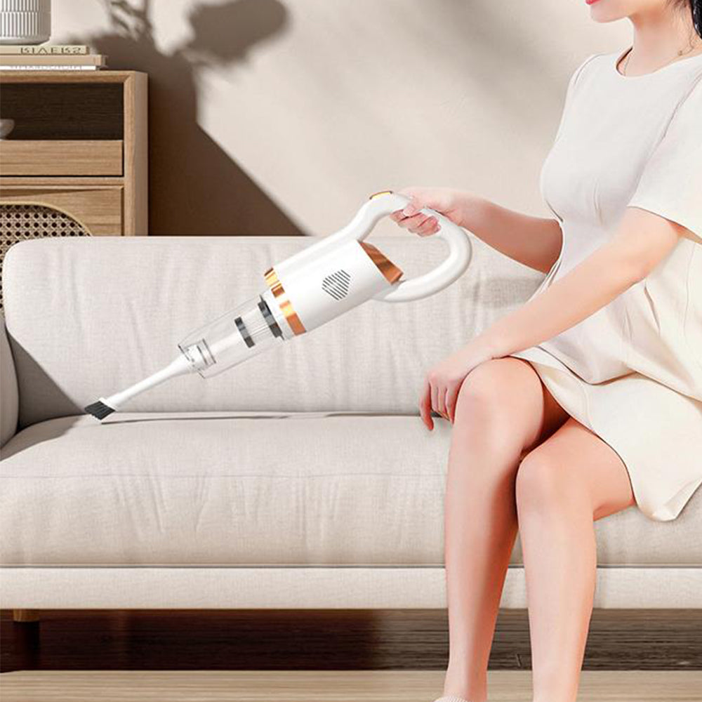 3-in-1 Wireless Handheld Vacuum Cleaner Household Bed Mite Removal Car Vacuum Cleaner White