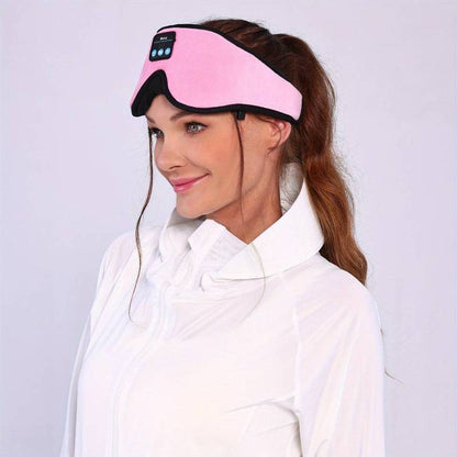 Bluetooth Sleep Mask Wireless Headphone Blackout Music Eye Mask Pink