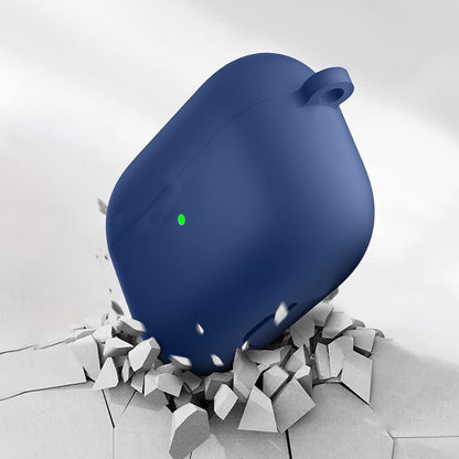 For AirPods Pro Silicone Protective Case Cover with Cleaner Kit and Keychain Blue