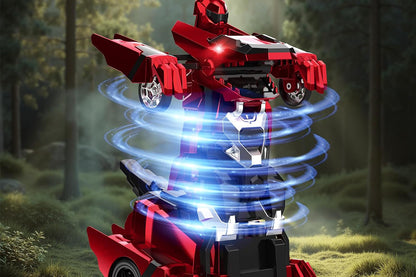 Dinosaur Transform Rc Cars 2.4Ghz Remote Control Car Transforming Robot-Red