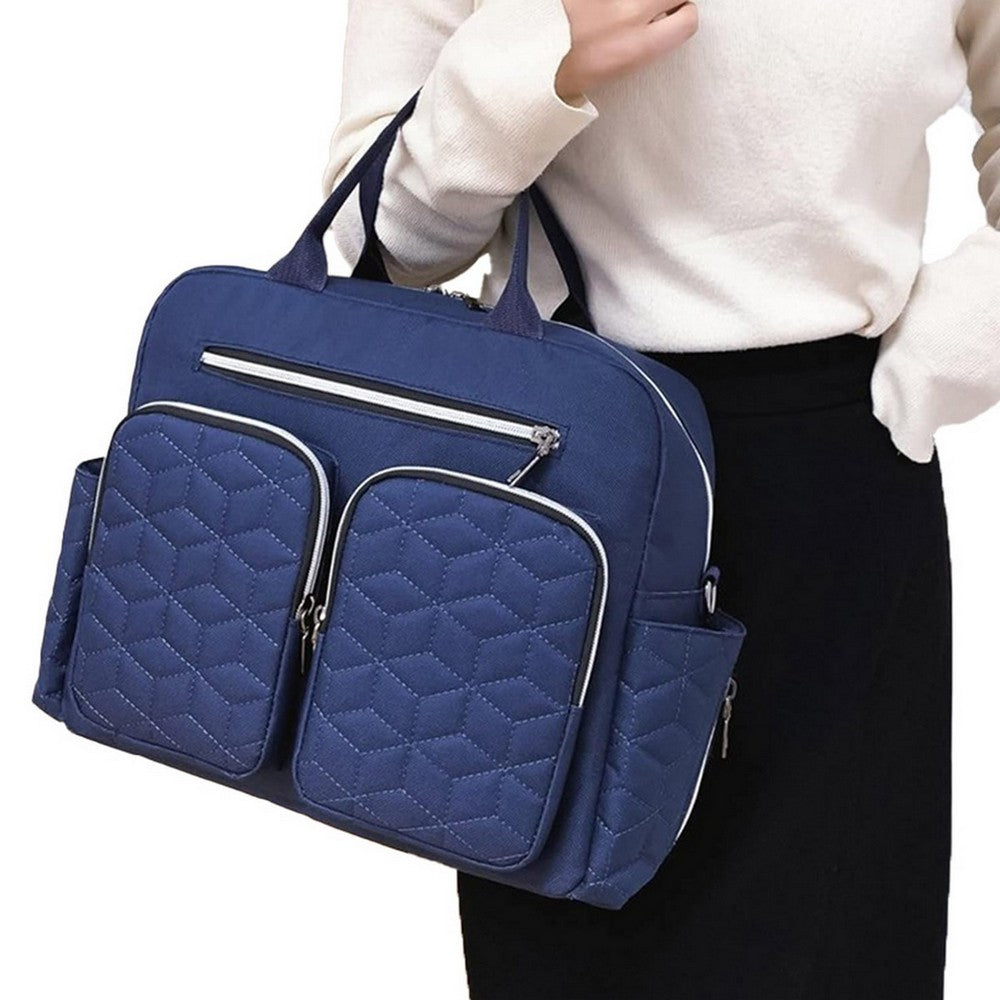 Diaper Bag Tote Baby Changing Bag Baby Bags for Mom Multifunction Travel Diaper Bag for Women Dark Blue