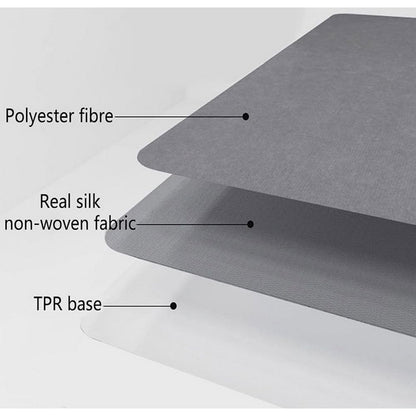 Anti-Slip Office Chair Mat for Carpet - Dark Grey