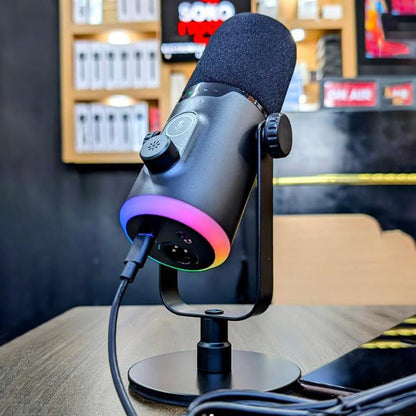 RGB Dynamic Gaming Microphone XLR/USB Interface for PC Streaming Podcast Recording Style 2