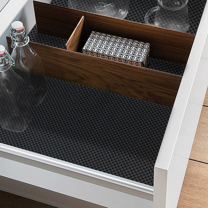 Non-Adhesive Drawer and Shelf Liner for Cabinet Wardrobe -Black