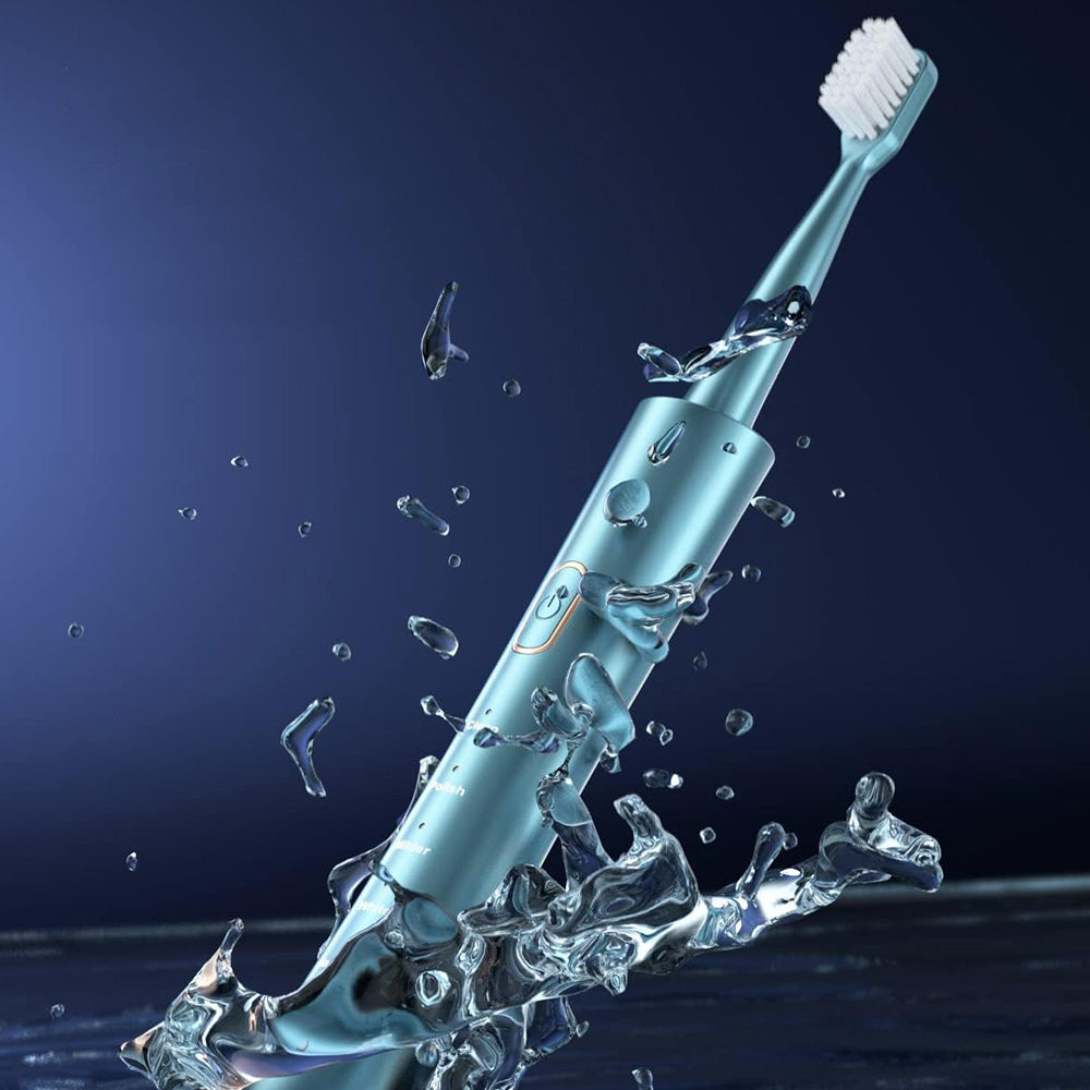 Electric Toothbrush for Adults ¨C Sonic Toothbrush with 6 Brush Heads and Smart Timer Green