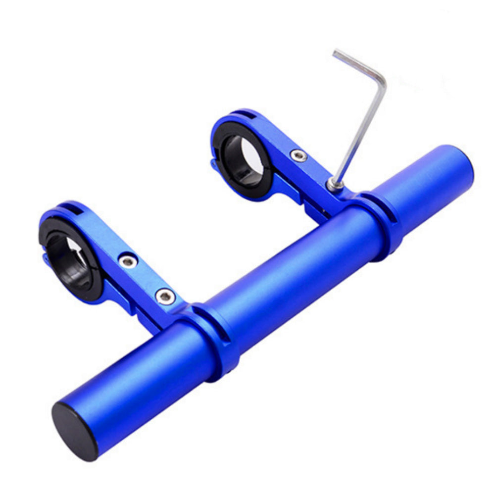 20cm Aluminum Alloy Bicycle Handlebar Extender Mount-Blue