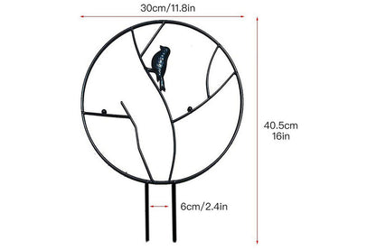 Plant Support Stakes Metal Holder Flower Pot Climbing Trellis-bird