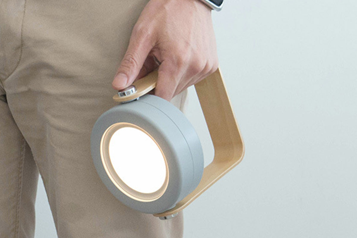 Multi Dimmable Foldable LED Night Light Table Lamp Portable Camping Flashlight-Grey