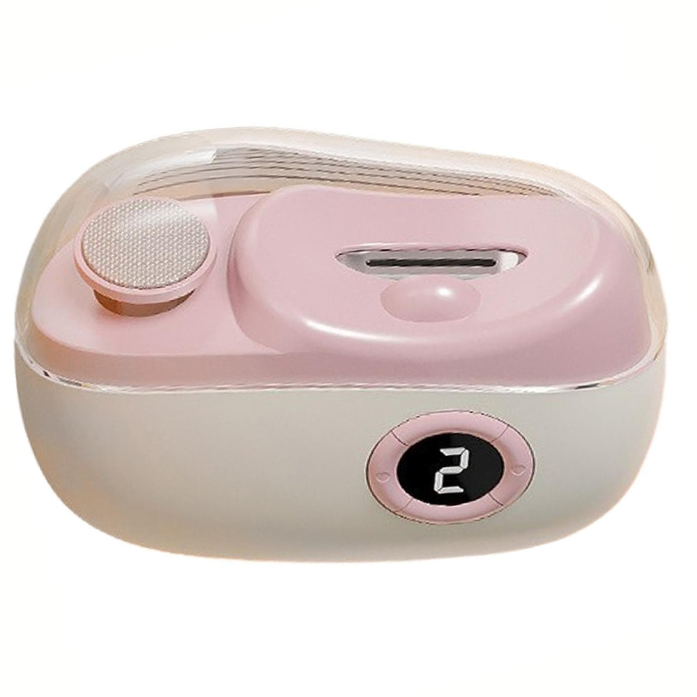 2-in-1 Electric Nail Clipper Trimmer 3 Speed Electric Toenail Clippers - Pink