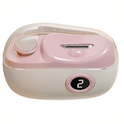 2-in-1 Electric Nail Clipper Trimmer 3 Speed Electric Toenail Clippers - Pink