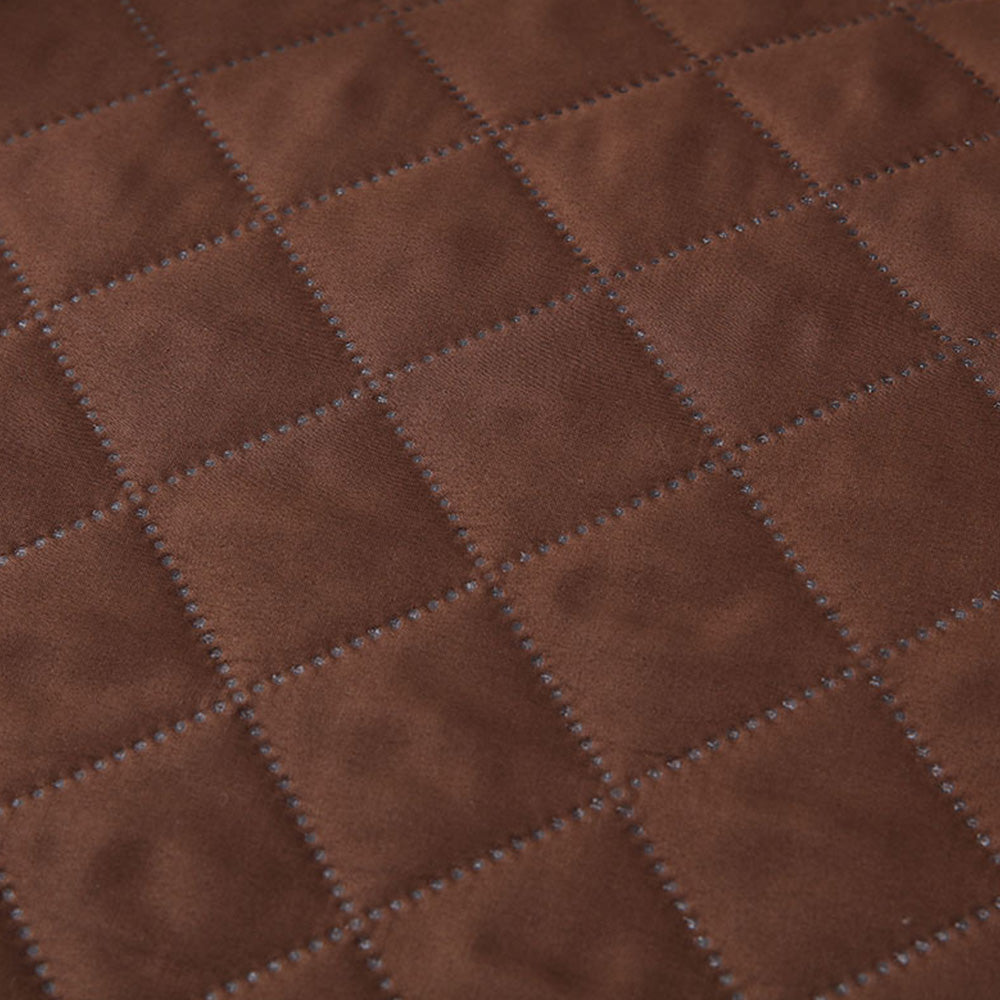 Recliner Chair Cover Couch Protector Slipcover with Elastic Straps Coffee