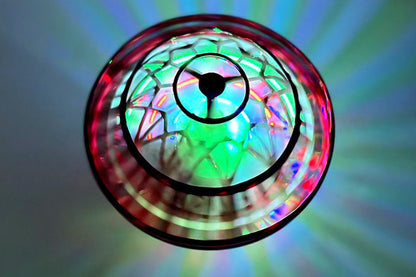 Flying Orb Ball Toy Galaxy Boomerang Hover Ball with LED Light -Red