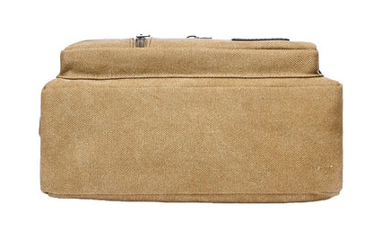 Men Vintage Crossbody Canvas Messenger Shoulder Bag-Brown