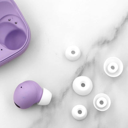 12 Pack Silicone Ear Tips for Samsung Galaxy Buds2 Pro S M L Sizes Replacement-White