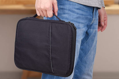 2Pcs Tablet Sleeve 10.8-13 inch Laptop Sleeve Protective Carrying Case Bag Travel Pouch-Black
